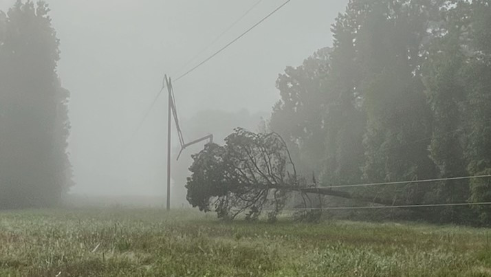 Tornadoes, high winds and lightning have damaged electrical structures statewide